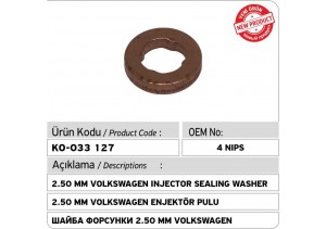 2.50 MM Volkwagen Enjektör Pulu 4 Nips